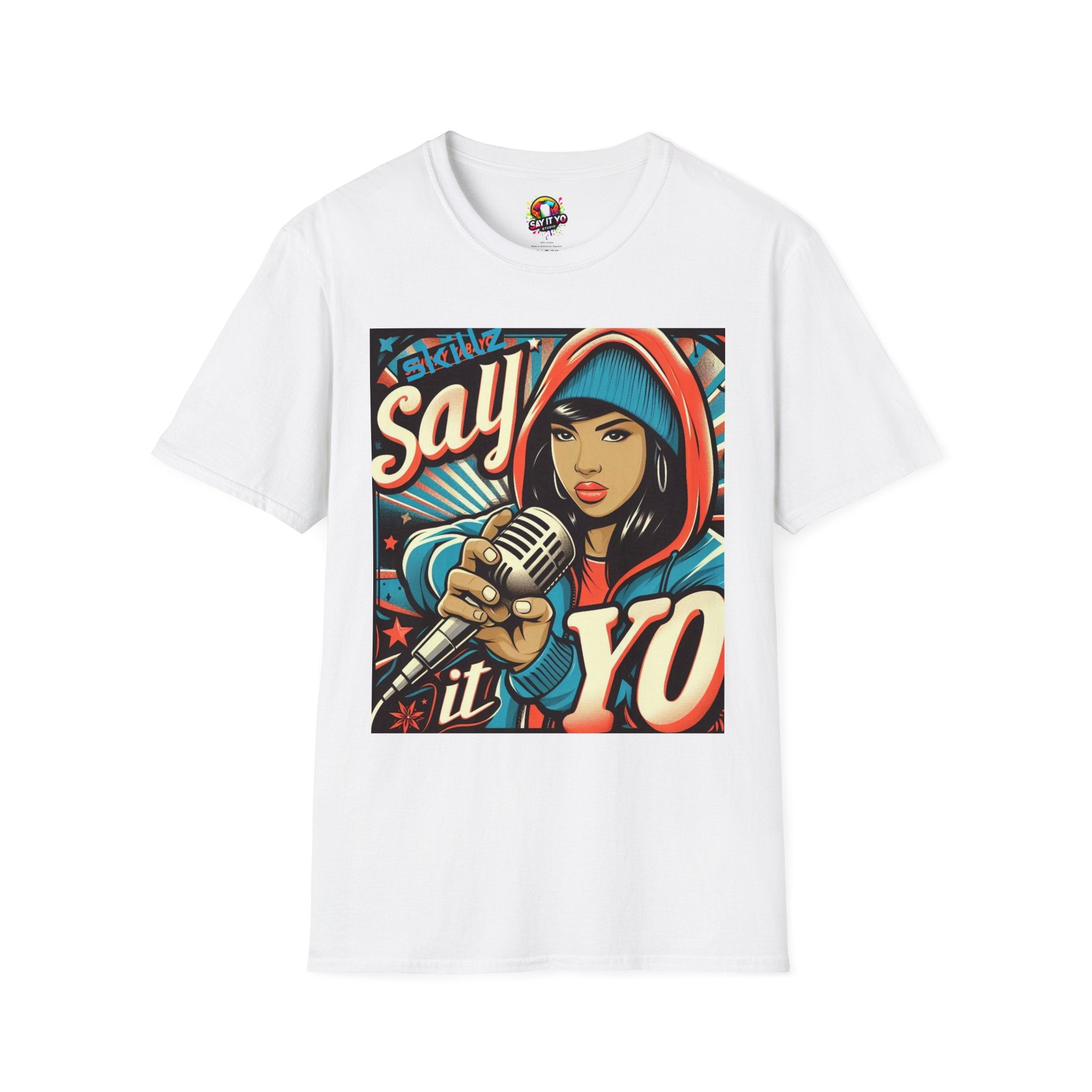 Say it Yo Microphone Female Softstyle T-Shirt