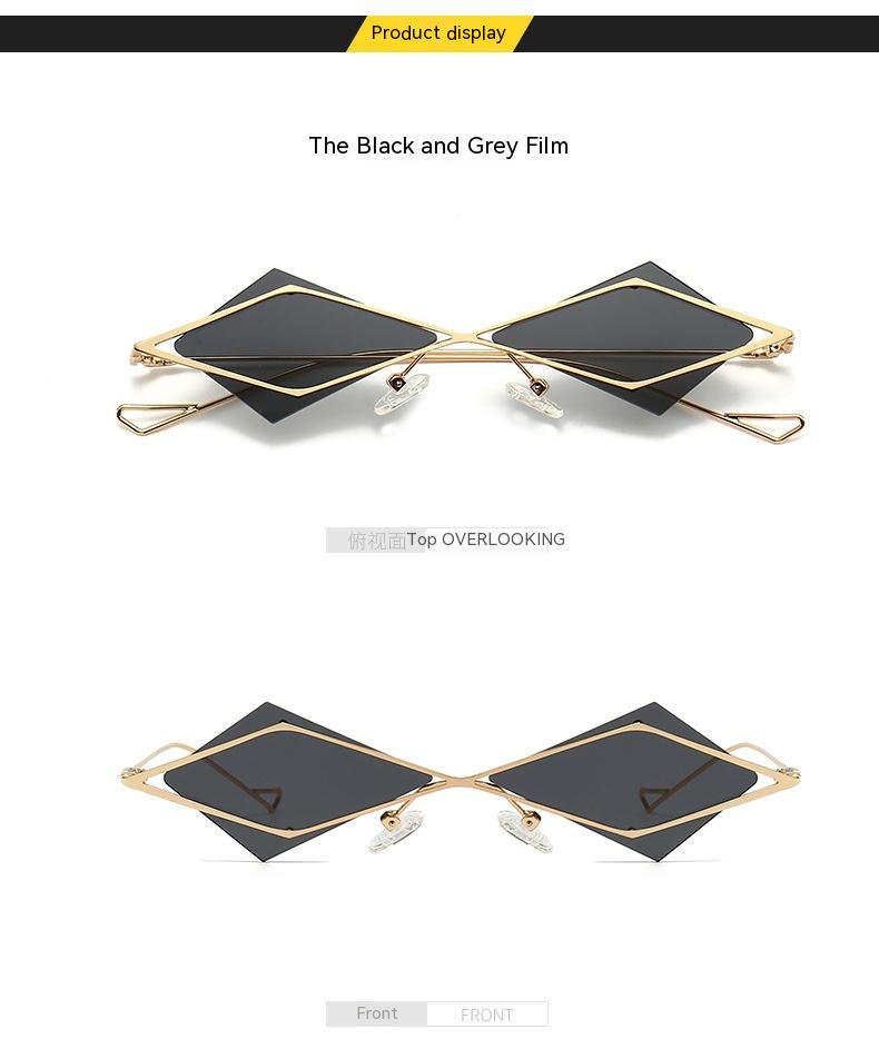 Personalized Multilateral Rimless Sunglasses Vintage Sunglasses