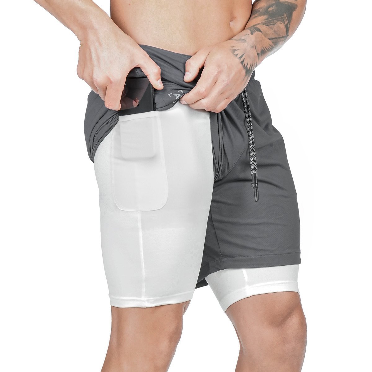 Men Pocket Compression Shorts