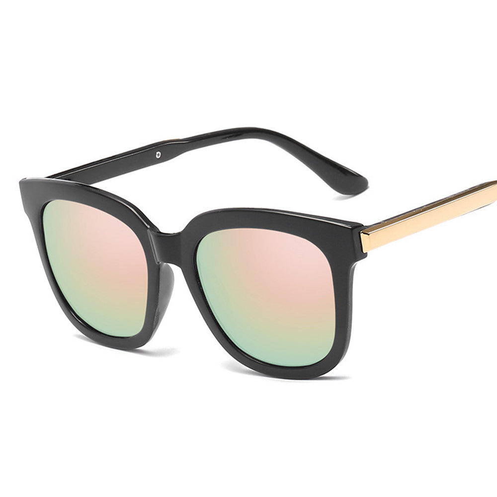 Retro ladies sunglasses color film reflective sunglasses