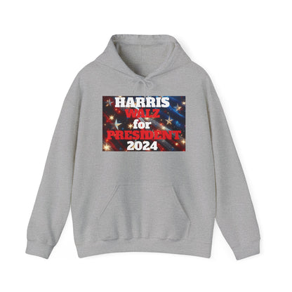 Spangled Harris and Walz President Unisex Heavy Blend™ Hooded Sweatshirt