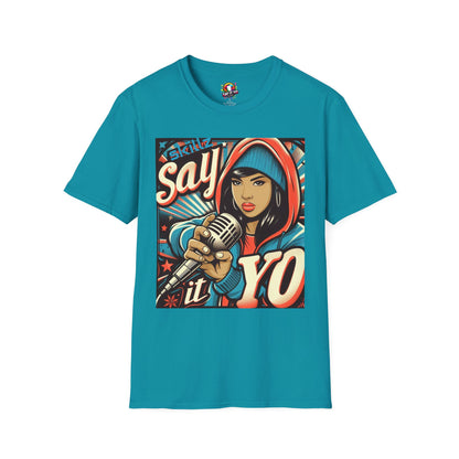 Say it Yo Microphone Female Softstyle T-Shirt