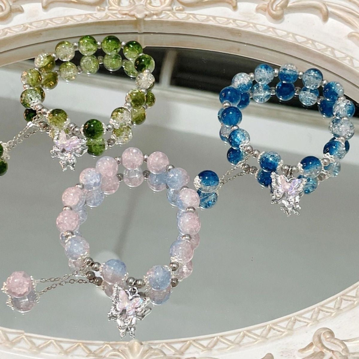 Fashion Jewelry Fairy Butterfly Broken Beads Bracelet Female Special-interest Design