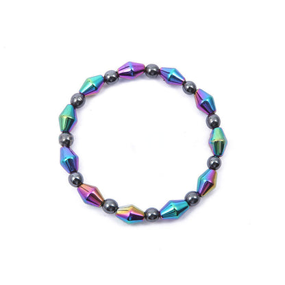 Double-layer Colorful Section Hematite Bracelets Hematite Magnet Bracelet Female