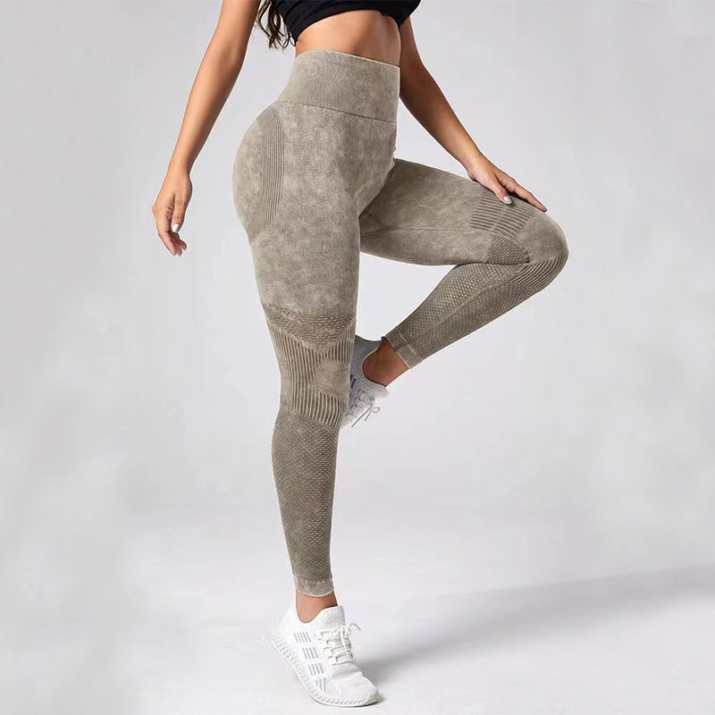 Hollow Design Seamless High Waist Hip Lifting Leggings