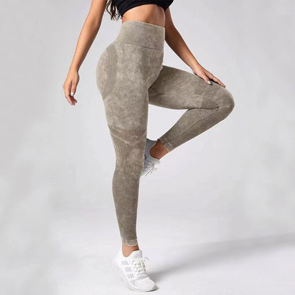 Hollow Design Seamless High Waist Hip Lifting Leggings