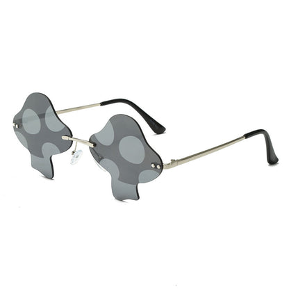 Mushroom Sunglasses Rimless Sunglasses Personality