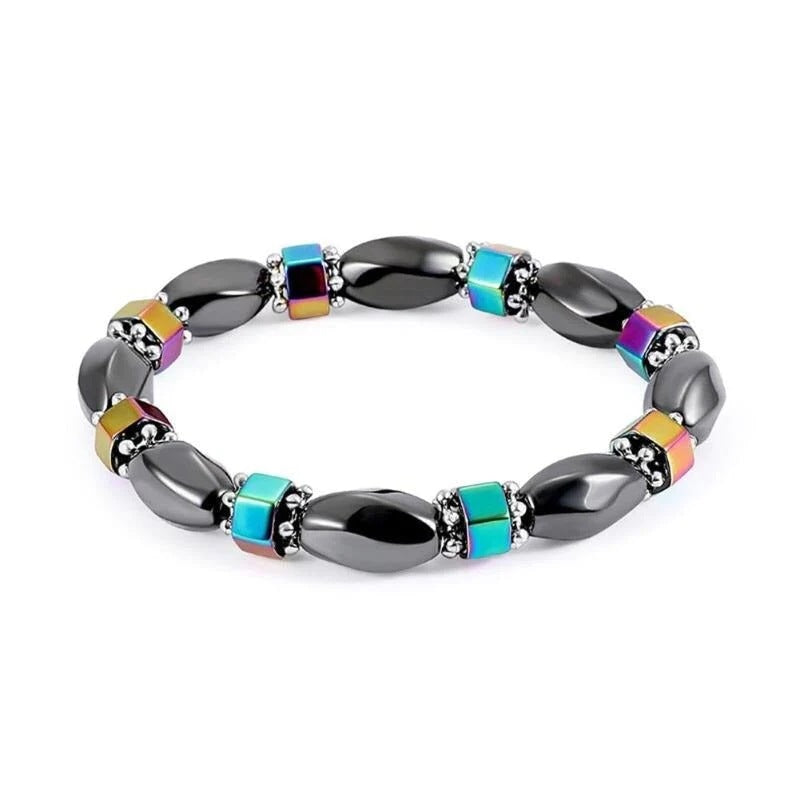 Double-layer Colorful Section Hematite Bracelets Hematite Magnet Bracelet Female