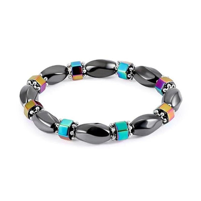 Double-layer Colorful Section Hematite Bracelets Hematite Magnet Bracelet Female