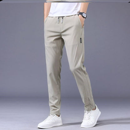 Drawstring Thin Casual Pants Korean Version Straight Sweatpants